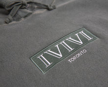 Load image into Gallery viewer, IVIVI Box Logo Hoodie - Cotton Distressed Green
